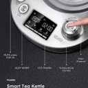 Electric Tea Kettle, 9 Temperature Control Presets Glass Kettle, 1200W Tea Pot with Removable Infuser, 2 Hours Keep Warm, 1.7 Liter Electric Kettles, Borosilicate Glass & Stainless Steel