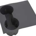 Car Center Console Cup Holder Accessory Silicone Material Scratch Silicone Cup Holder Replacement for (Gray)