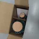 Winlyn 3 Pack Artificial Mini Tabletop Christmas Trees Tiny Frosted Bottle Brush Trees Decorated Small Sisal Trees with White Snow and Colorful Beads Winter Holiday Miniature Dcor Assorted Sizes