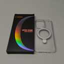 TORRAS Magnetic Ostand for iPhone 15 Pro Max Case, [Military Grade Drop Tested][Compatible with MagSafe][Build in Kickstand] Clear Slim Hard Back Soft Edge Anti-Fingerprint 6.7" 2023, Clear