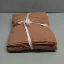 NEXHOME PRO Duvet Cover Set Queen Size Linen Textured Organic Natural 100% Washed Cotton Duvet Cover Mocha Brown 3 Pieces Bedding Set with Zipper Closure, Breathable, Soft (No Comforter) (Queen (90"x90"))