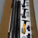 YaFex Heavy Duty Curtain Rods 32-150 Inch, 1 Inch Adjustable Black Curtain Rod for Windows, Extra Long Window Treatment Rods with Aluminium Finials, Easy Installation