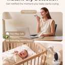 Momcozy Smart Baby Monitor, 2K HD & Night Vision Contact-Free Baby Monitor