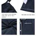 Rnxrbb 3 PCS Women Maternity Pajamas Set Nursing Postpartum Breastfeeding Pjs Sleepwear Lounger Clothes Button Down,Navy Blue S