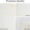 WIGENIUS 2 Pack Ivory Table Cloth Round Tablecloths 90 Inch,Polyester Table Cloth for 5 Foot Round Tables,Wrinkle Resistant Washable Fabric Table Covers for Party,Wedding Banquet,  Ivory, 90 In round-2pack