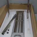 VEVOR 110V French Fry Food Warmer 23x13.5 inch, 900W Fry Heat Lamp with Detachable Bent Drain Board Drip Pan, Stainless Steel Food Heat Light 86-185, Free Standing Fried Chicken Warmer with Light