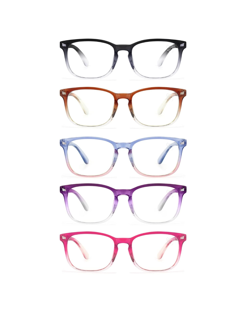 CCVOO Reading Glasses for Women/Men, Eyeglasses, Blue Light Readers for Women/Men, Computer Eye Glasses, Cheaters, +2.0