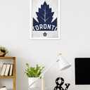 Trends International NHL Toronto Maple Leafs - Logo 25 Wall Poster, 22.4L x 14.7W, White Framed Version