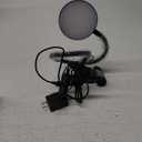 Desk Lamp, 8W 66 LED Reading Light for Bed, Eye Caring Metal Clip Lamp, 5 Color 10 Brightness Levels, Memory Function, Flexible Desk Lamp, USB Powered, Includes 5V/2A UL Adapter (Black)