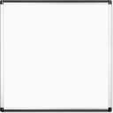 U Brands PINIT Magnetic Dry Erase Board White Board, 36" x 36" Inches, Silver Aluminum Frame