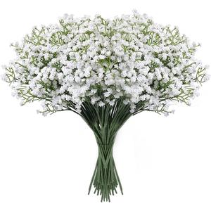 LYLYFAN Babys Breath Artificial Flowers,18 Pcs Gypsophila Faux Flowers for Wedding Party Home Garden Decoration White