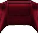 eXtremeRate Soft Touch Grip Custom Bottom Shell Back Panels for Xbox One S & One X Controller, Scarlet Red Replacement Back Shell Side Rails w/Battery Cover for Xbox One S X Controller Model 1708