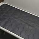 Silicone Cat Litter Trapping Mat, Large Waterproof 34" X 22" Cat Litter Box Mat, Easy to Clean, Black