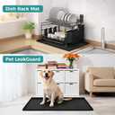 URMONA 22" x 14" Waterproof Silicone Mat in Multiple Sizes & Colors, Under Sink Mat for Kitchen & Bathroom, Pet Food Pad for Dogs & Cats, Kitchen Cabinet Liner, Multi-Purpose for Storage(Beige)