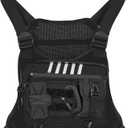 Chest Rig Running Vest for Men - Lightweight & Comfortable Tactical Vest with Quick Access Holster Gift, Water-Resistant & Breathable Design for Running, Hiking, and Outdoor Activities