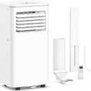 ZAFRO 8,000 BTU Portable Air Conditioners, 4 Modes Portable AC Unit Built-in Cool/Dehumidifier/Fan/Sleep, 24Hrs Timer, for Bedroom/Indoor Rooms, White