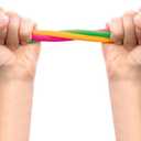 Schylling NeeDoh Noodlies - Sensory Squeeze Toy - Contains 5 Stretchy Noodles - 14" Long - Multicolored (Pack of 1)