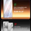 MAGIC JOHN 2PACK 3rd Gen for Samsung Galaxy S26 Screen Protector, One-Pull Easy Install, Smooth Touch, Auto-Align Screen, Support Fingerprint Unlock, 9H Glass, Anti-Scratch
