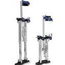 Drywall Stilts, 18"-30" Adjustable Heights Aluminum Work Stilts for Sheetrock Drop Ceiling Painting Painter Wall Painting or High Shrub Trimming