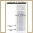 EaseLife 5FT/60in Sliding Pocket Door Hardware Kit Black, Commercial Grade,Aluminum Box Rail Kit, Slide Smoothly Quietly, Easy Install, No Door (56.5in Track for 23"~30" Wide Single Door)