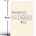 Fathers Day Card Gift for Dad, Father's Day Card for Husband, 5.3 x 8 inches