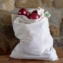Food Grade Bulk Storage Bags - 6 Pack, XL Size, 100% Organic Cotton Drawstring Closure - Reusable, Washable, All-Natural Muslin Produce Flour Sack Cloth Bags for Grains (6 X-Large 14x18)
