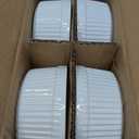 Cinf White 10 oz Set of 4 Souffle Dishes Ramekins Oven Microwave Safe Bowls Creme Brulee Sauce Cups for Baking Cooking Porcelain Individual Serving Size for Desserts