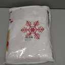 HCORA Christmas Fitted Sheet with Pillow Cases, 100% Brushed Microfibre Deep Pocket Fitted Bottom Sheet, Ultra Soft, Shrinkage and Fade Resistant, Full Size