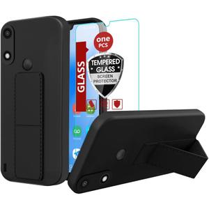 Compatible for G abb Phone 4 Case (NOT PRO) 2024 Stand Phone Case, Hide Folding Kickstand Silicone TPU Shockproof Protective Cover Case for G abb Phone 4 - Black