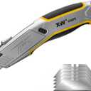 XW Heavy Duty Auto-loading Utility Knife,3-position Retractable Box Cutter with Total 5 Blades