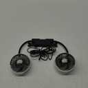 HIYJEN Dual Head Gooseneck Car Cooling Fan for Back Seat Kids, Usb Powered 3 Speeds Car Seat Headrest Fan for Baby Rear Facing, Summer Car Accessories Cooler That Blow Cold Air for Sedan Suv Rv Truck