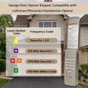Garage Door Opener Keypad for liftmaster Chamberlain Craftsman Openers Produced Since 1993, Wireless Keyless Entry keypad, Replaces 877/878MAX, G940EV-P2, 877LM, CMXZDCG440  