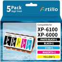 Remanufactured Replacement for Epson 302XL T302XL Ink Cartridges Multipack | Compatible for 302xl epson ink cartridge Expression Premium XP-6100 XP6100 XP6000 XP-6000 Printer (PBK/BK/C/M/Y, 5 Pack)