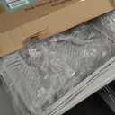 Stainless Steel Litter Box | XL Enclosed Cat Litter Boxes with Lid for Big Cats | High Sided, Anti-Urine Leakage | Non-Stick Bottom & Includes Litter Mat & Metal Scoop (Silver Gray)