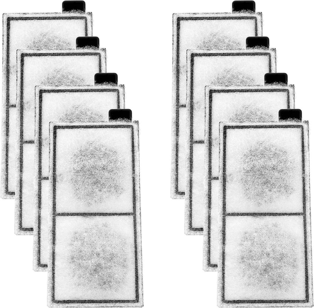 8 x AQQA 8 Pack Aquarium Replacement Filter Cartridge Fish Tank Filter Cartridge for Aquarium Internal Filter (Large)