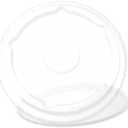 Graphic Packaging International Polystyrene Translucent Clear Flat Lid for 32 Ounce Beverage Cup - 1000 per case.