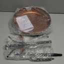 Metal Bird Bath for Outdoor, Vintage Free Standing Birdbathswith Metal Stake Stand,Detachable Bird Baths Feeder Bowl for Garden Patio Yard Lawn Decor,Upgraded 5-Pronged Base (Antique Bronze)