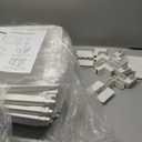 Jalove Clear Dog Playpen Indoor, 24" Acrylic Plastic Pet Play Pen with Door, Playpen for Puppy Cat Rabbit Ferret, Easy to Install Preferable Playpen for Small Dogs, Customizable, White 8 PCS