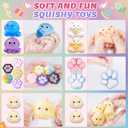 20Pcs Taba Squishy Pack Fidget Toys, Include Squishies Chick, Cat Paws, Hamster, Strawberry Toys, Sensory Toys for Kids, Classroom Birthday Gifts, Goodie Bag Stress Relief Toys (11big+9small)