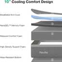 Novilla Memory Foam 10 Inch Twin Mattress in a Box