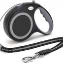 Retractable Dog Leash, 30 FT Dog Walking Leash for Small Medium Large Dogs up to 110 lbs, Heavy Duty No Tangle, Black