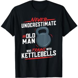 Kettlebell Workout Fitness Training Kettlebell T-Shirt, Black