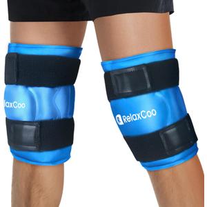 Relax Coo Ice Pack for Knee Pain Relief, Cold Compression Therapy, 2 Pack