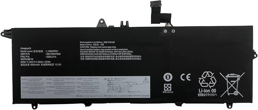 ASODI L18M3PD1 02DL014 Laptop Battery for Lenovo Thinkpad T490S T495S T14S 1st Gen (2020) Series 02DL013 02DL015 02DL016 L18L3PD1 L18C3PD1 5B10W13911 L18C3PD2 L18M3PD2 SB10K97651 SB10K97652