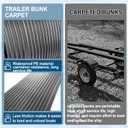 PE Waterproof Bunk Wrap Kit Roll Boat Trailer Bunk Carpet with Install Screw & Strap, Bunk Wrap for Boat Trailers Replacement Synthetic Bunk Cover for Loading & Unloading Boats