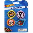 Hotwheels 4 Erasers,5pack