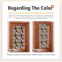 Window UV Protection Rainbow Privacy Film:Non-Adhesive Static Cling Decorative Window Film with Installation Tools,Stained Glass Window Film for Kitchen,Bathroom,and Shower Doors,16.9 x 39.4 inches.