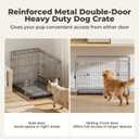 36 Inch Collapsible Dog Crate for Medium Dog Breeds, 30-70lbs