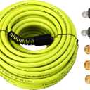 M MINGLE Pressure Washer Hose 100 FT x 1/4" - Replacement Power Wash Hose with Quick Connect Kits - High Pressure Hose with M22 14mm Fittings - 3600PSI