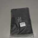 Womens Workout Cropped T Shirts Short Sleeve Drop Shoulder Tees Round Neck Loose Fit Basic Solid Crop Tops (Black, XXL)